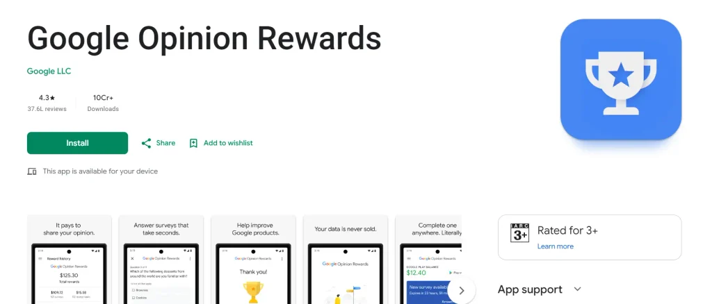 Google Se Paise Kaise Kamaye (12+ तरीके) 4 Google Opinion Rewards